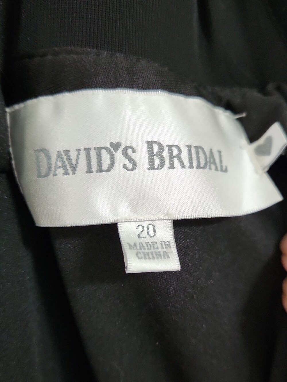 David's Bridal Black Halter Neck Beaded Gown - Picture 10 of 12